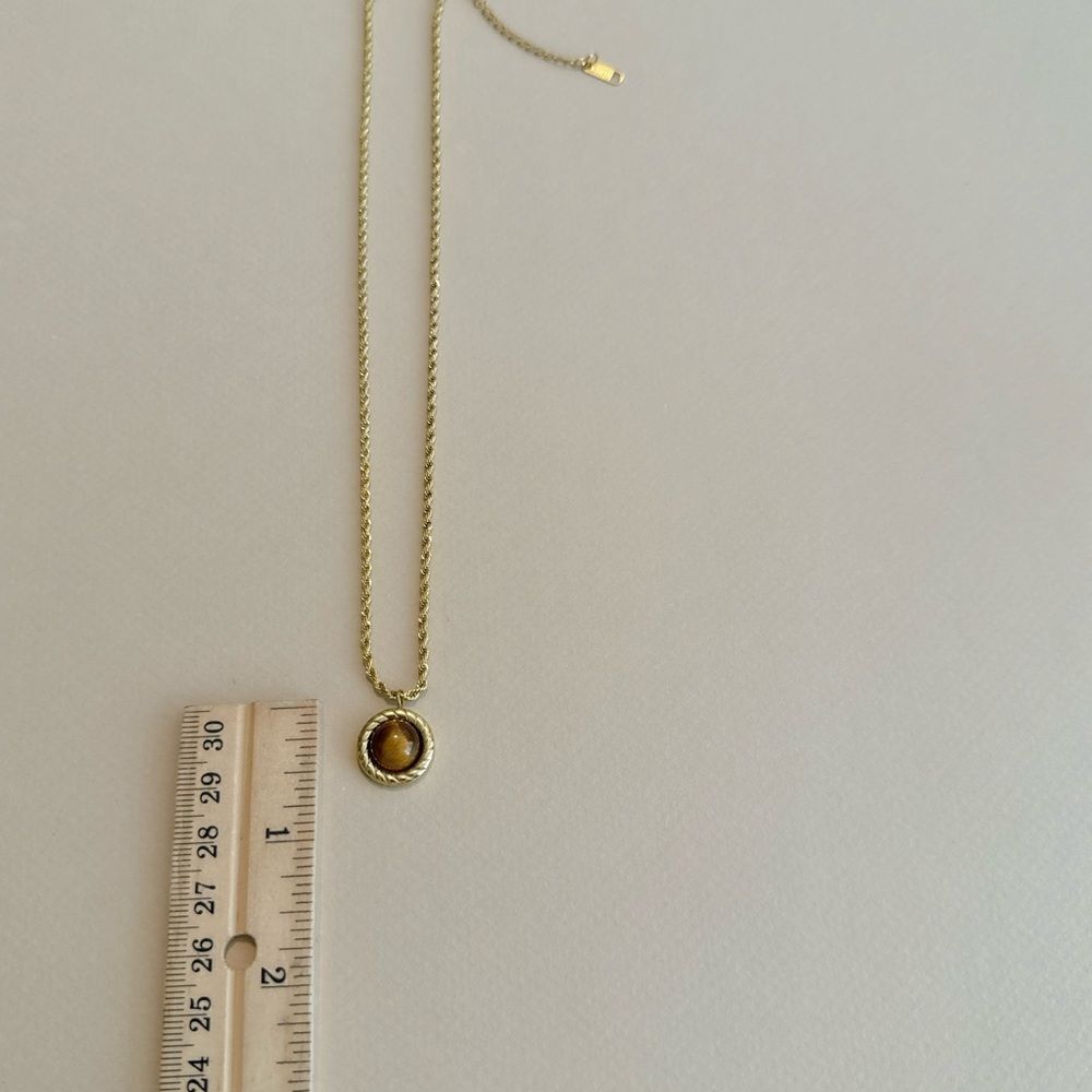 Tiger eye necklace M1319 - Picture 3 of 3